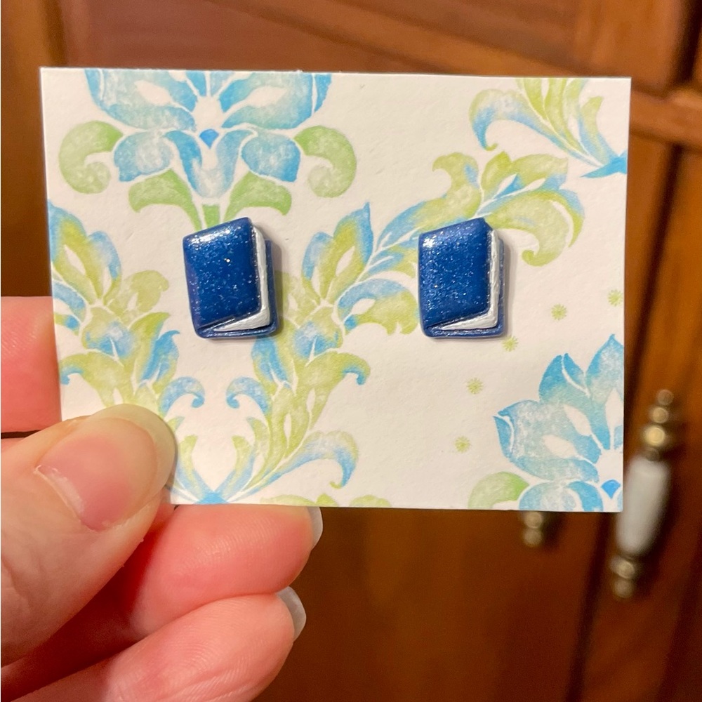 Book Earrings